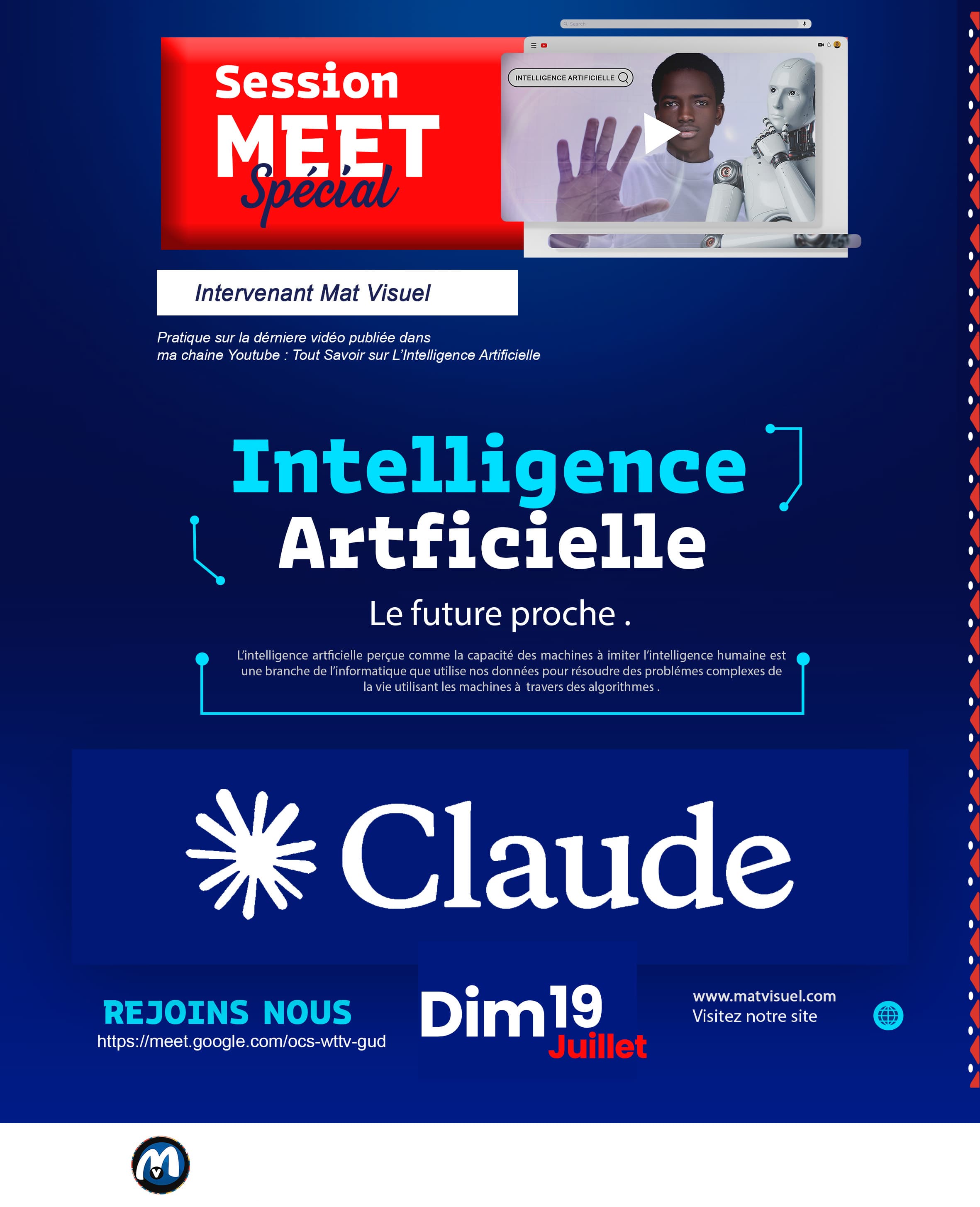 Session en ligne de formation sur Claude code